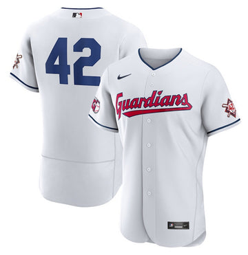 Jackie Robinson Cleveland Guardians white jersey
