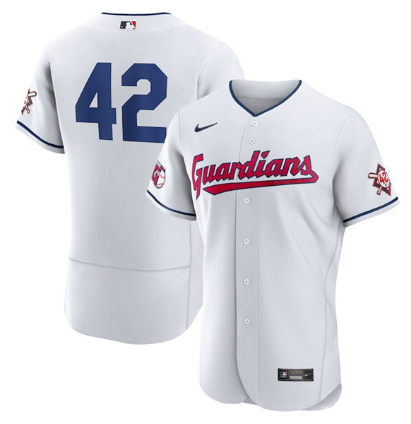Jackie Robinson Cleveland Guardians white jersey