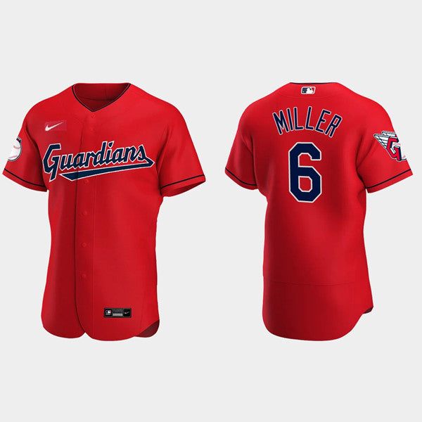 Owen Miller Cleveland Guardians red jersey
