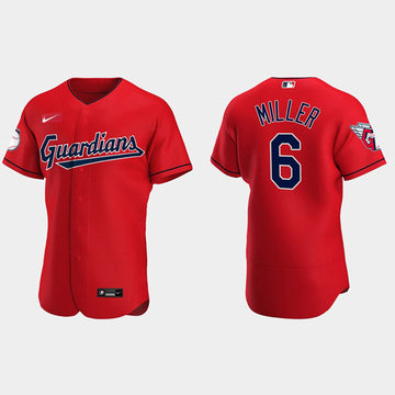 Owen Miller Cleveland Guardians red jersey