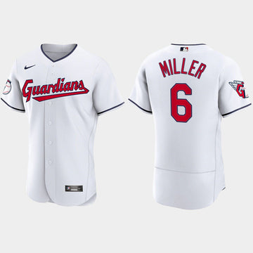 Owen Miller Cleveland Guardians white jersey