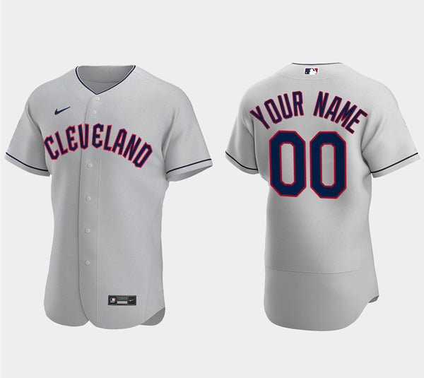 Custom Cleveland Guardians gray jersey