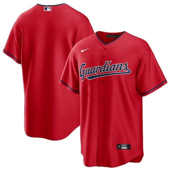 Custom Cleveland Guardians red jersey