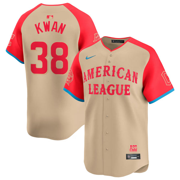Custom Cleveland Guardians cream All-Star jersey
