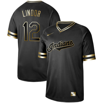 Francisco Lindor Cleveland Guardians black jersey