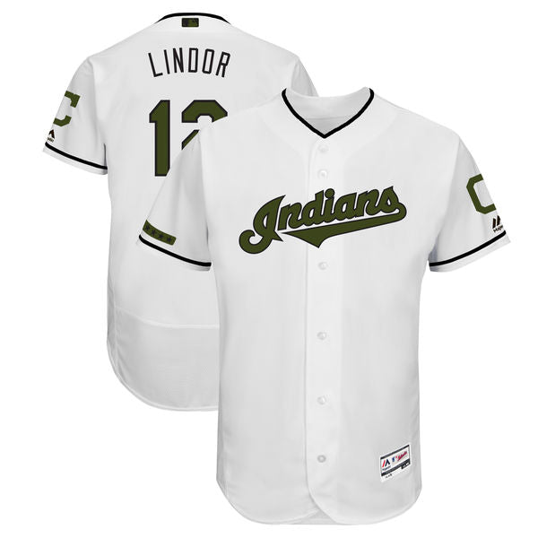 Francisco Lindor Cleveland Guardians white jersey