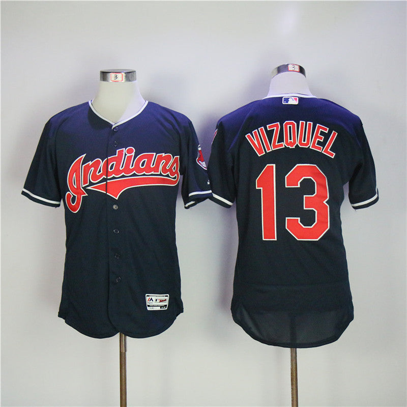 Omar Vizquel Cleveland Guardians navy jersey