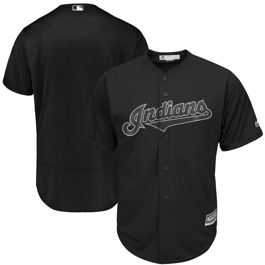 Custom Cleveland Guardians black jersey