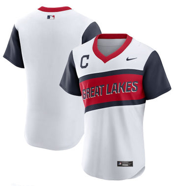 Custom Cleveland Guardians white Classic jersey