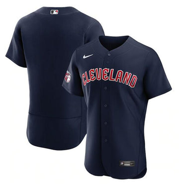 Custom Cleveland Guardians navy jersey
