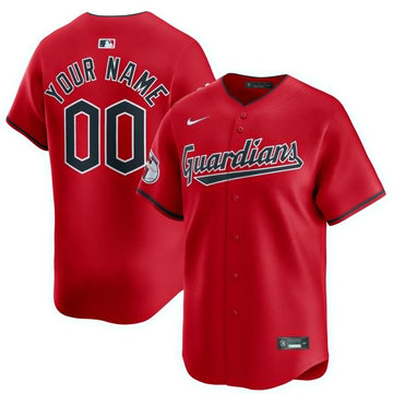 Custom Cleveland Guardians red jersey