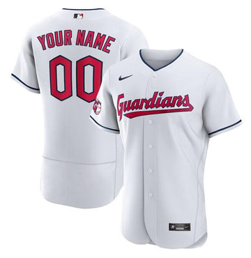 Custom Cleveland Guardians white jersey