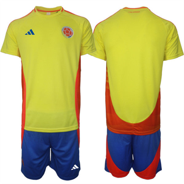 Custom Colombia National Team yellow-red Home jersey
