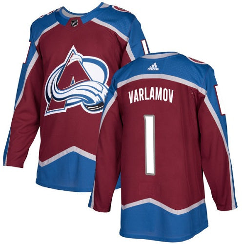 Semyon Varlamov Colorado Avalanche burgundy jersey