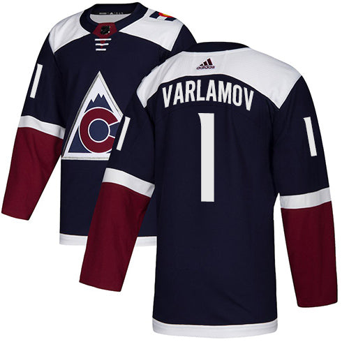 Semyon Varlamov Colorado Avalanche navy jersey