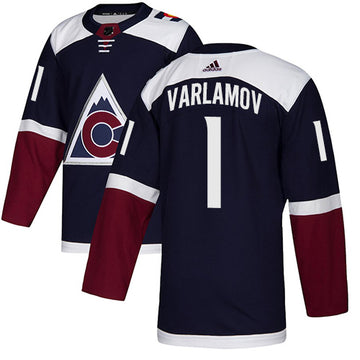Semyon Varlamov Colorado Avalanche navy jersey