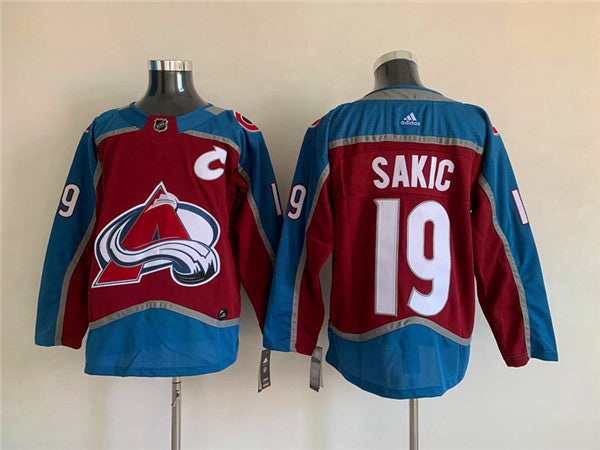 Joe Sakic Colorado Avalanche burgundy jersey