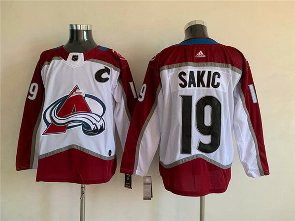 Joe Sakic Colorado Avalanche white jersey