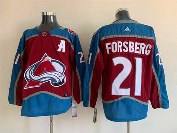 Peter Forsberg Colorado Avalanche burgundy jersey