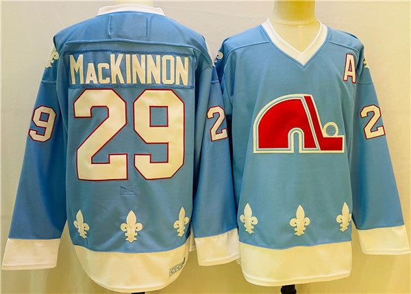 Nathan MacKinnon Colorado Avalanche blue jersey