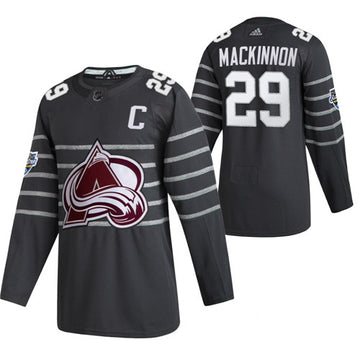Nathan MacKinnon Colorado Avalanche grey jersey