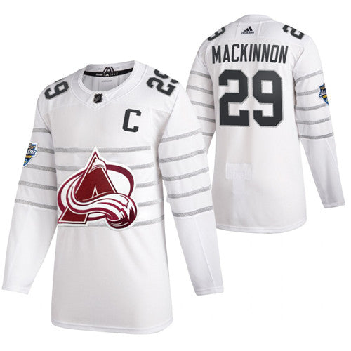 Nathan MacKinnon Colorado Avalanche white jersey