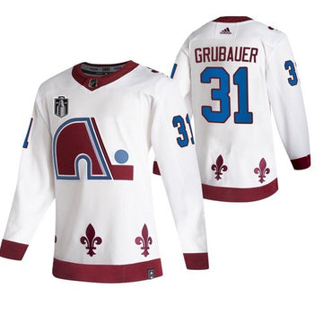 Philipp Grubauer Colorado Avalanche white Reverse Retro jersey