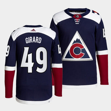 Sam Girard Colorado Avalanche navy jersey