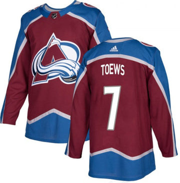Devon Toews Colorado Avalanche burgundy jersey