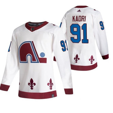 Nazem Kadri Colorado Avalanche white Reverse Retro jersey