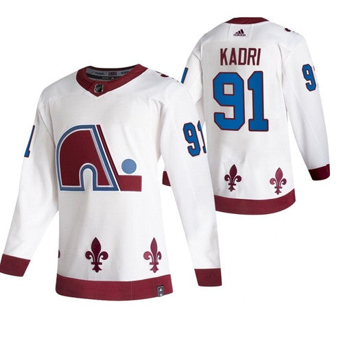 Nazem Kadri Colorado Avalanche white Reverse Retro jersey
