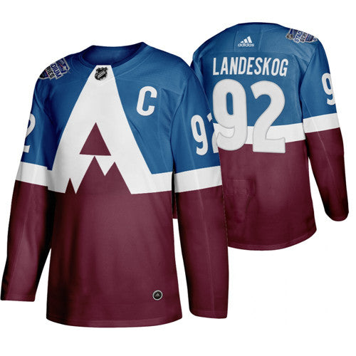 Gabriel Landeskog Colorado Avalanche blue Stadium Series jersey