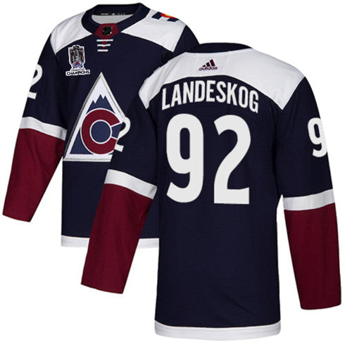 Gabriel Landeskog Colorado Avalanche navy jersey