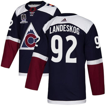 Gabriel Landeskog Colorado Avalanche navy jersey