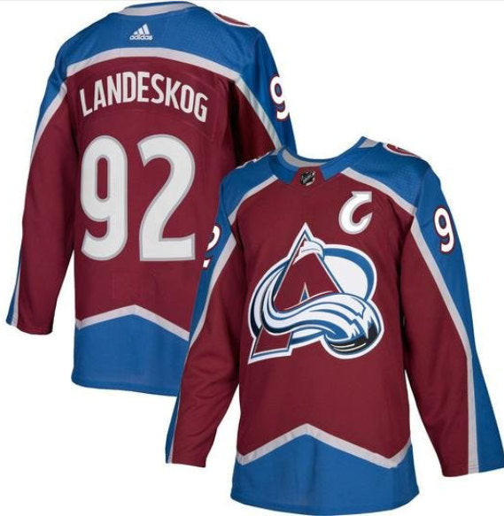 Gabriel Landeskog Colorado Avalanche burgundy jersey