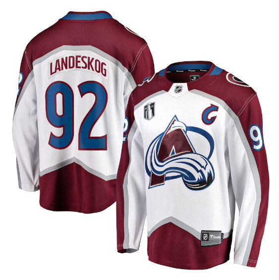Gabriel Landeskog Colorado Avalanche white jersey