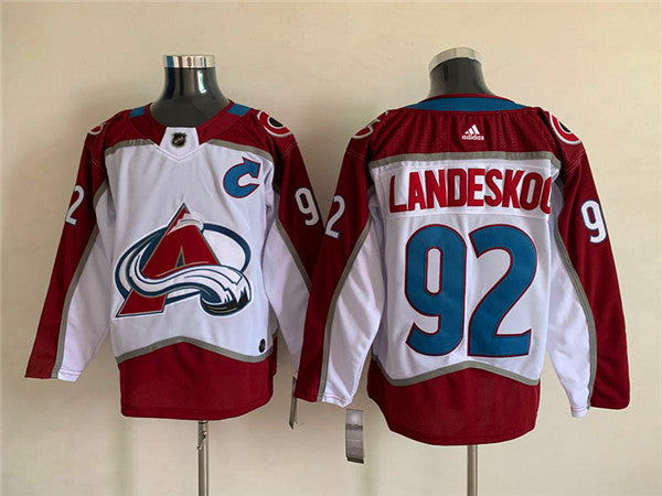 Gabriel Landeskog Colorado Avalanche white jersey
