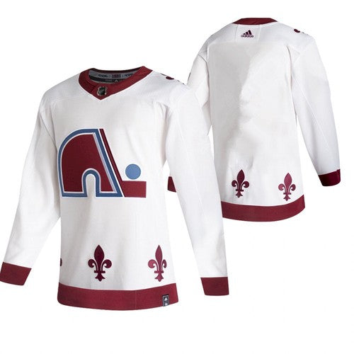 Custom Colorado Avalanche white Reverse Retro jersey