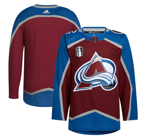 Custom Colorado Avalanche burgundy jersey