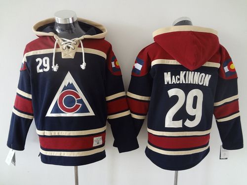 Custom Colorado Avalanche navy jersey