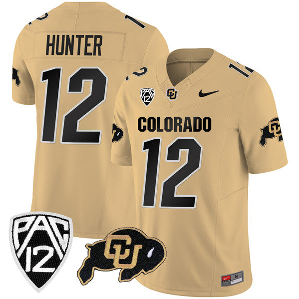 Travis Hunter Colorado Buffaloes gold FUSE jersey