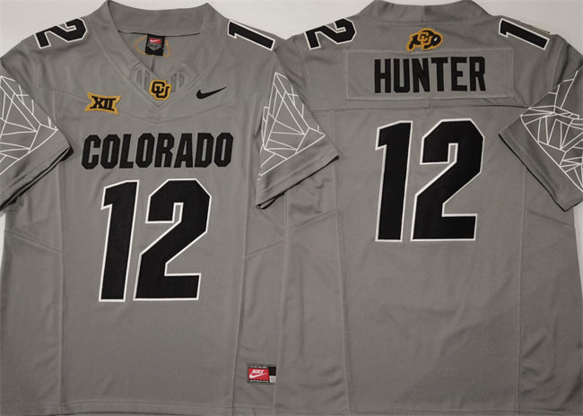 Travis Hunter Colorado Buffaloes gray FUSE jersey