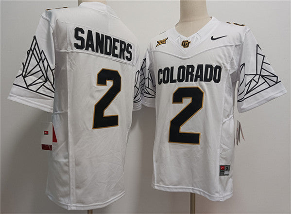 Shadeur Sanders Colorado Buffaloes white FUSE jersey