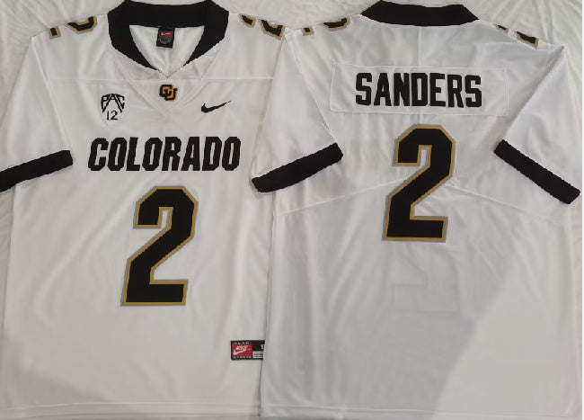 Shedeur Sanders Colorado Buffaloes white jersey