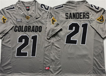 Shilo Sanders Colorado Buffaloes grey FUSE jersey