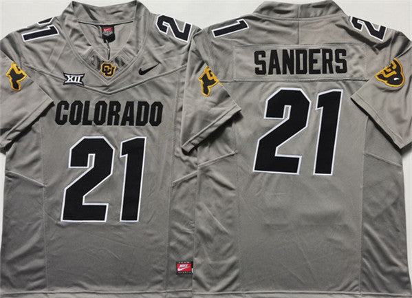 Shilo Sanders Colorado Buffaloes grey FUSE jersey