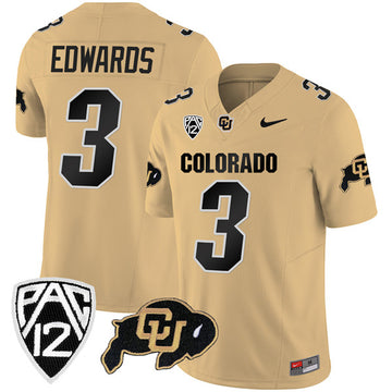 Dylan Edwards Colorado Buffaloes gold FUSE jersey