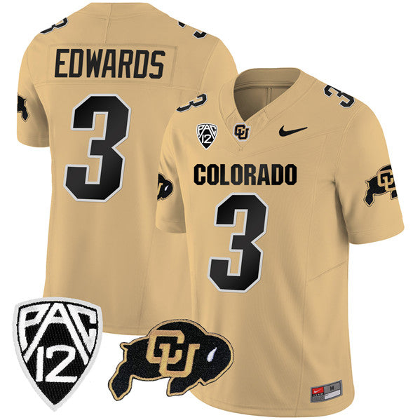 Dylan Edwards Colorado Buffaloes gold FUSE jersey