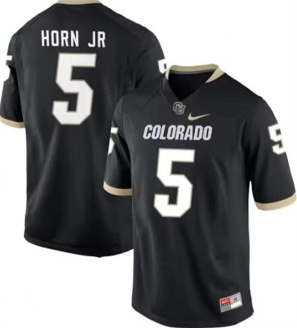 Custom Colorado Buffaloes black jersey