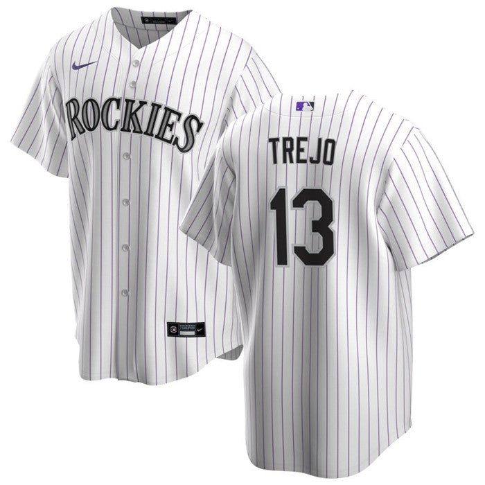Alan Trejo Colorado Rockies white jersey